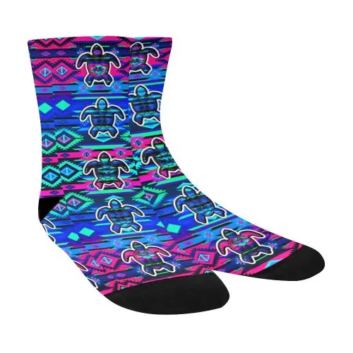 Adobe Sunset Turtle Crew Socks