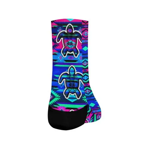 Adobe Sunset Turtle Crew Socks