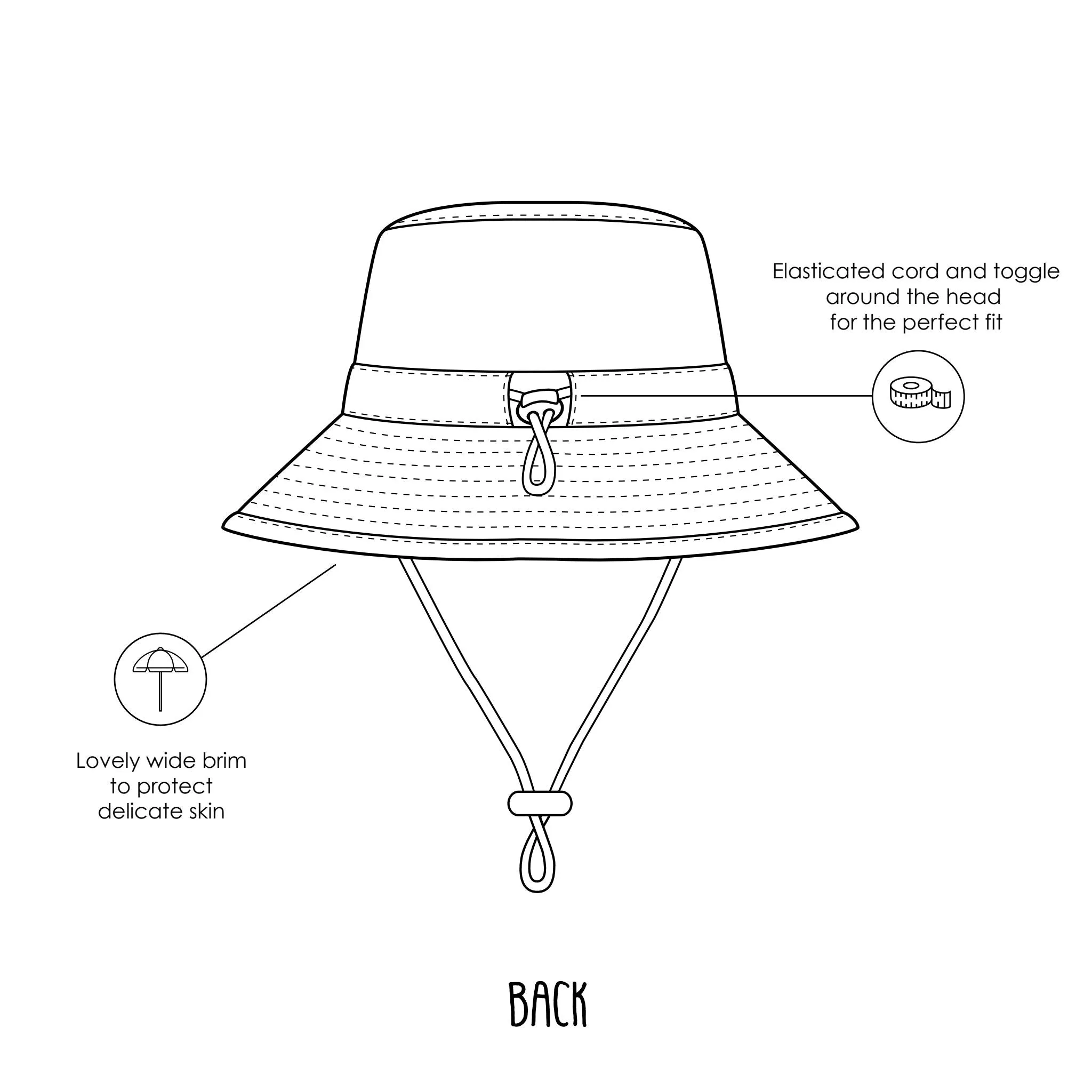 Aussie Sunset Wide Brim Bucket Hat