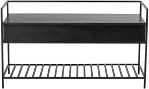 Bloomingville Abelone Bench, Black, Mango
