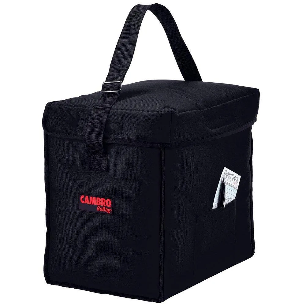 Cambro GBD13913110 13" x 9" x 13" Insulated Black Top Loading GoBag