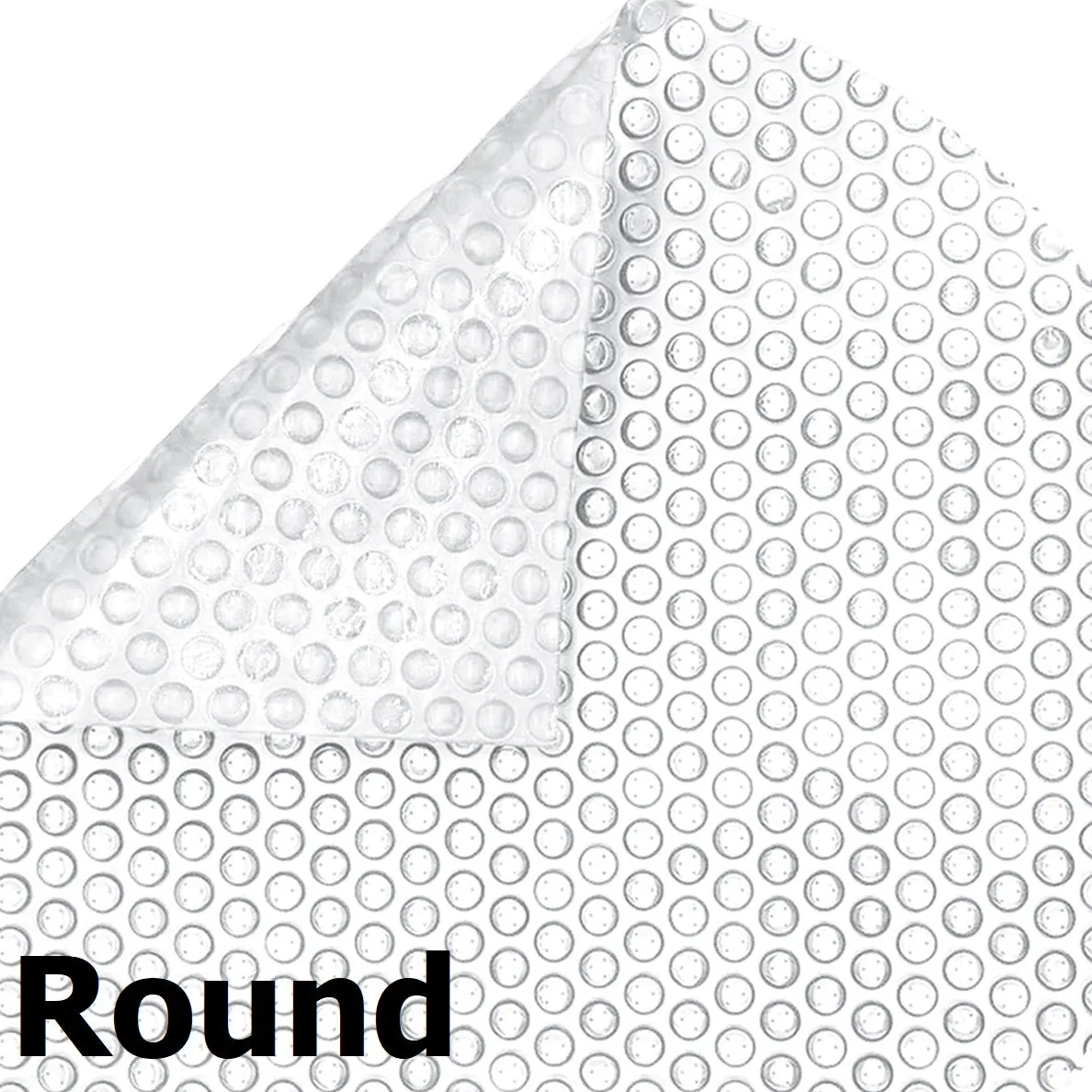 Clear Round 12 mil Commercial Grade Above Ground Pool Solar Cover