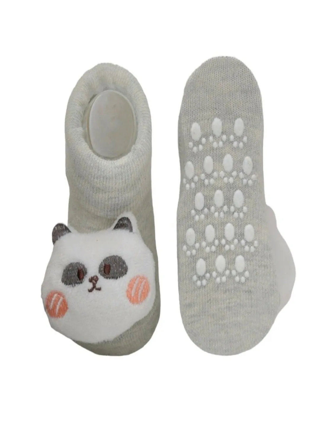 Cuddly 3D Bear Stuffed Toy Socks for Boys