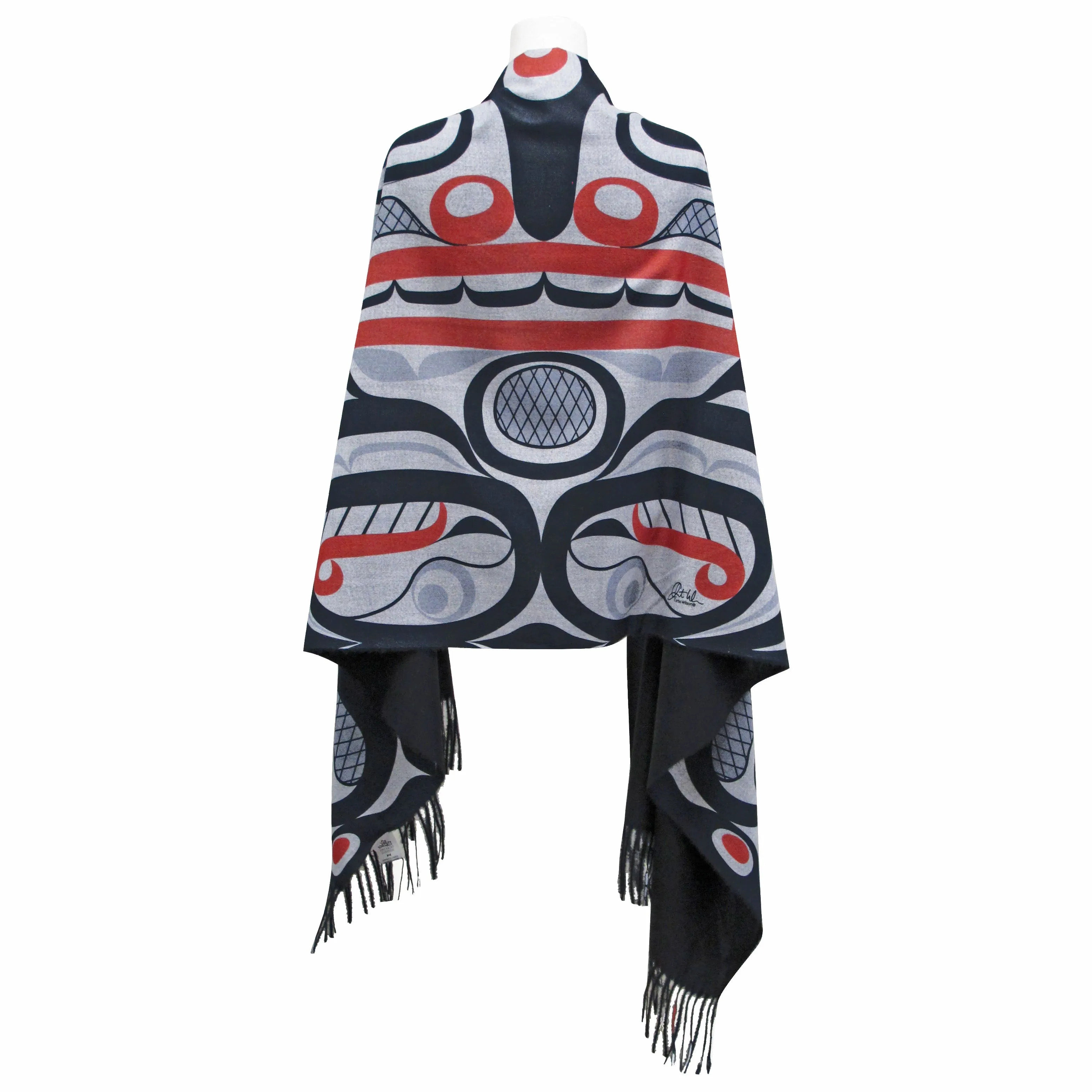 Curtis Wilson Killer Whale Crosshatch Eco Shawl