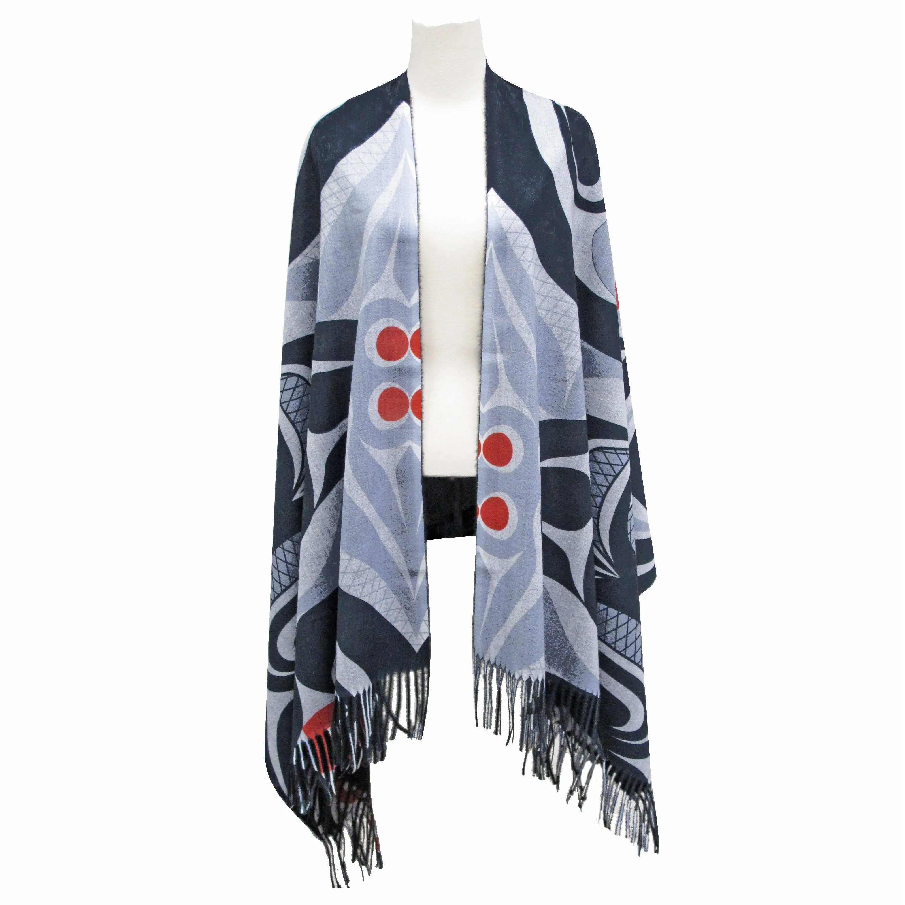 Curtis Wilson Killer Whale Crosshatch Eco Shawl