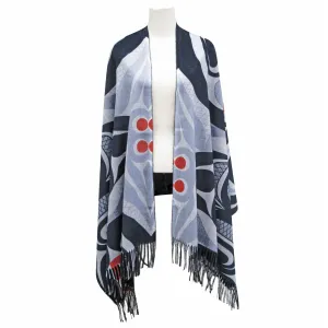 Curtis Wilson Killer Whale Crosshatch Eco Shawl