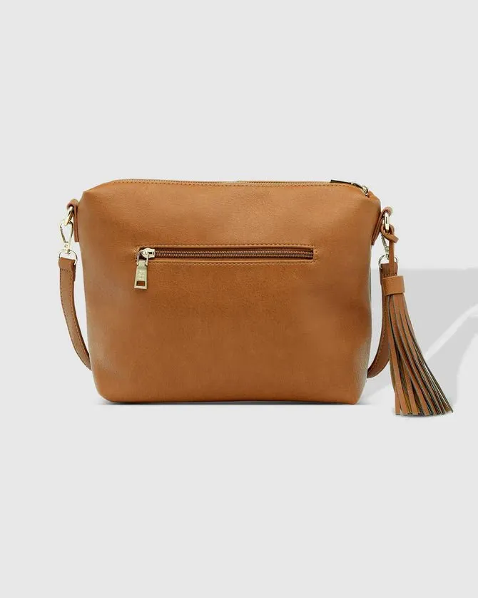 DAISY CROSSBODY BAG TAN STRIPE