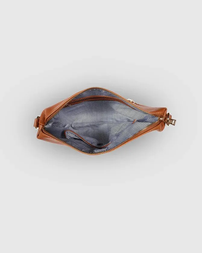 DAISY CROSSBODY BAG TAN STRIPE