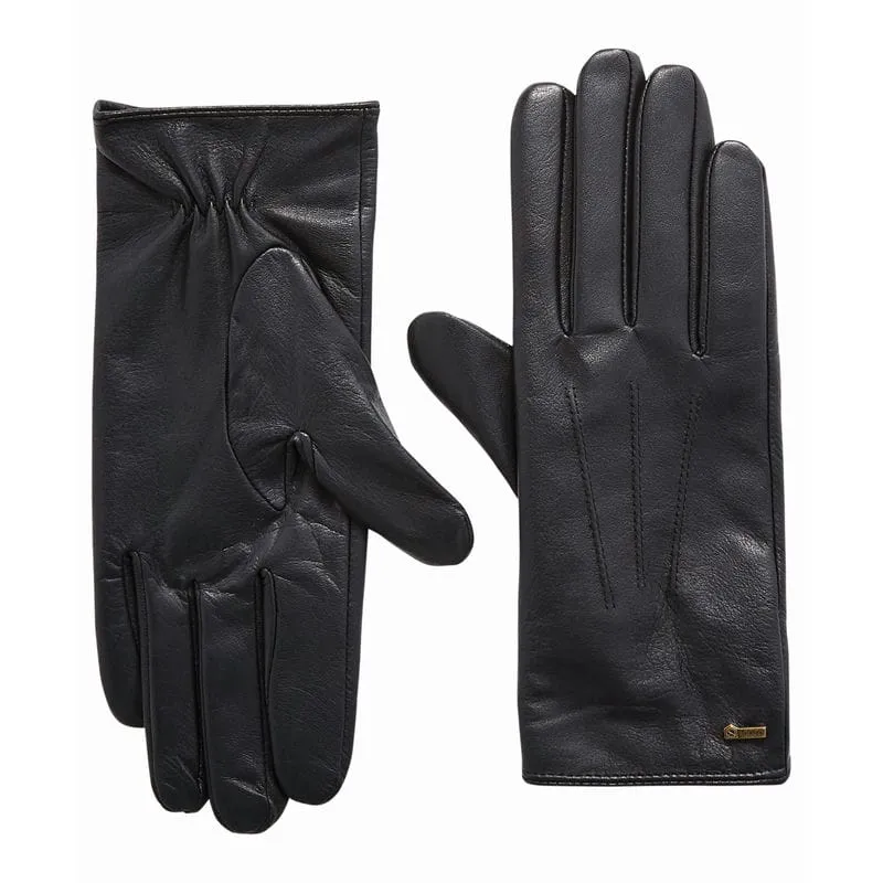 Dubarry Sheehan Ladies Leather Cashmere Lined Gloves - Black