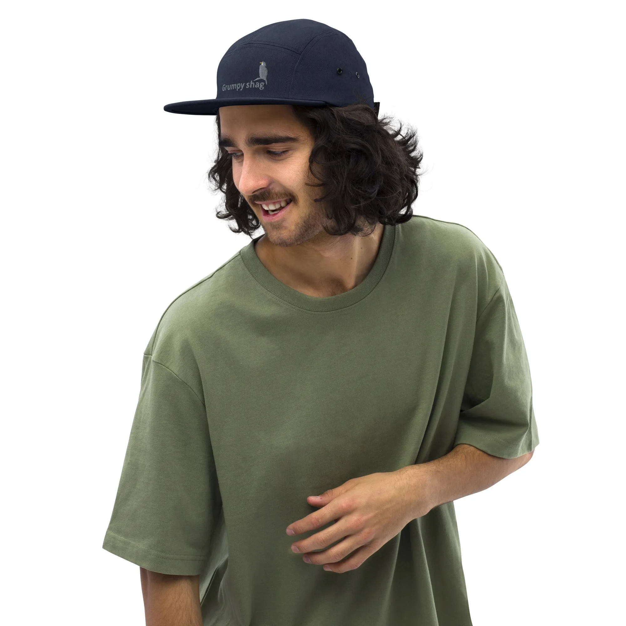 Grumpy Shag Five Panel Cap