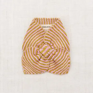 Hand Knit Merino Wool Strata Sledding Scarf - Citron