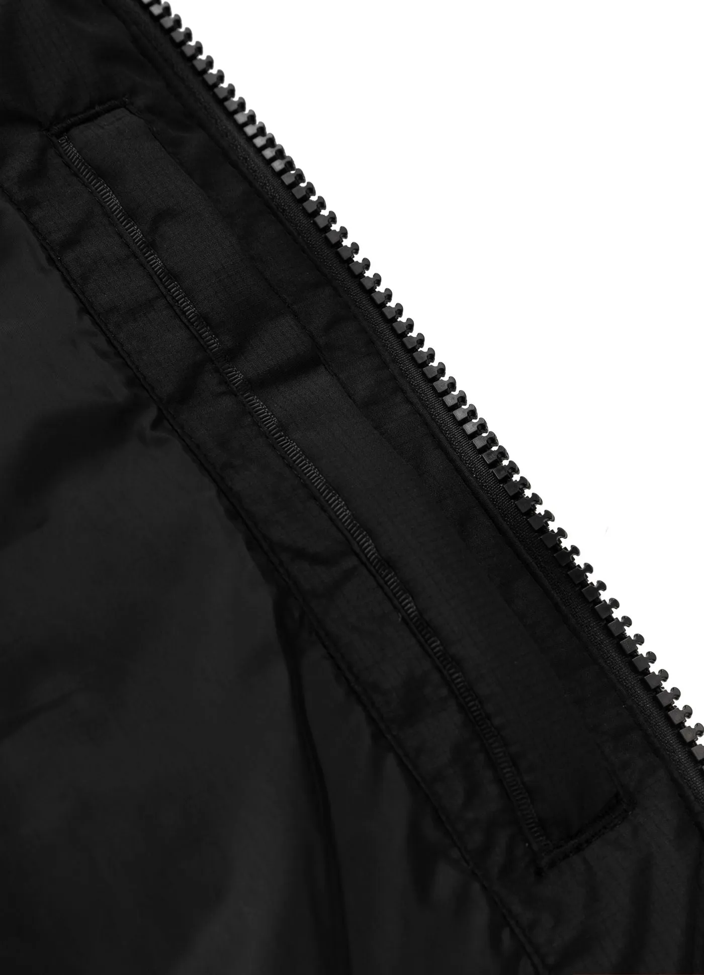 Hidden Hooded Jacket - Black Two-Tone