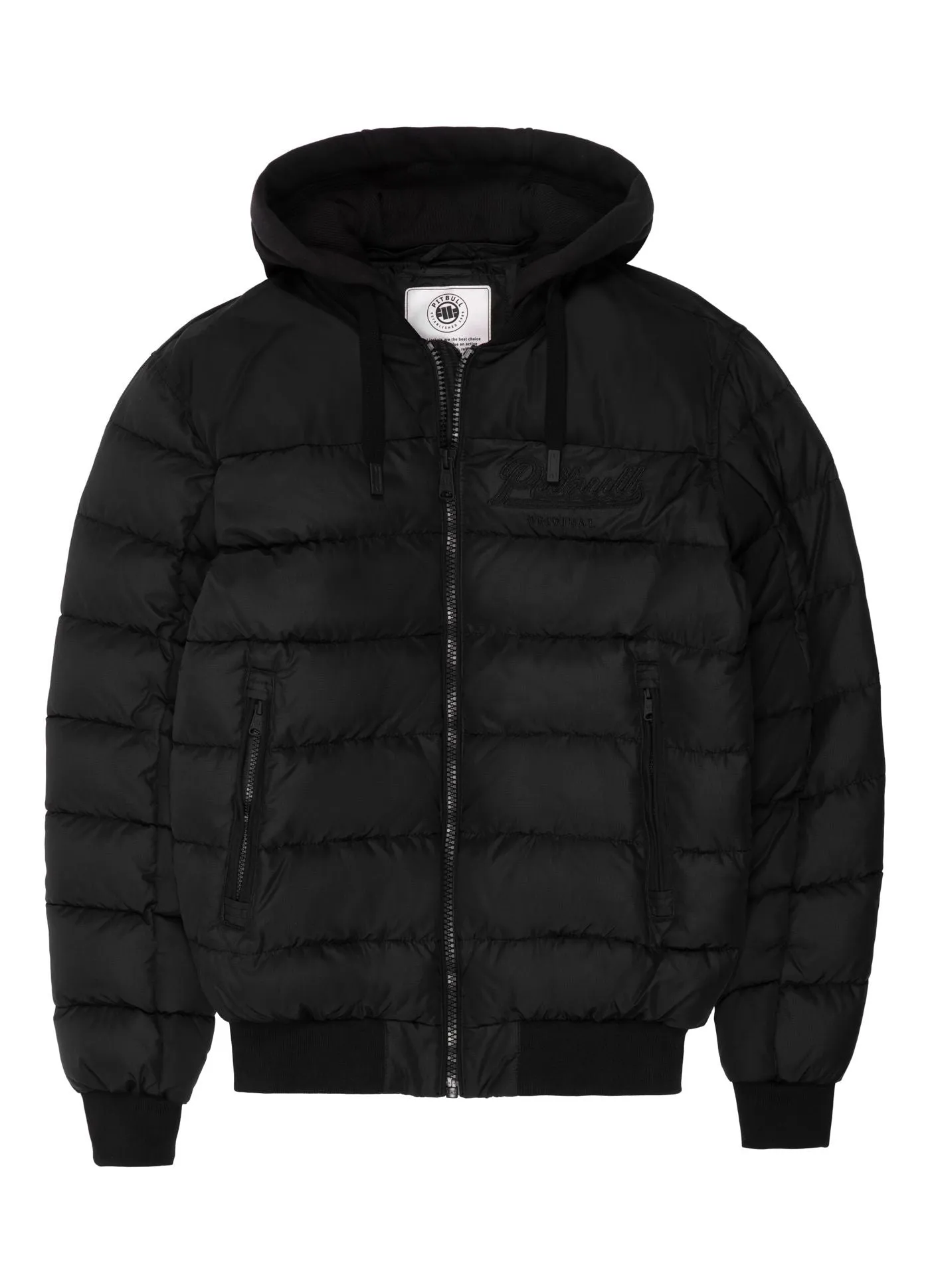 Hidden Hooded Jacket - Black Two-Tone