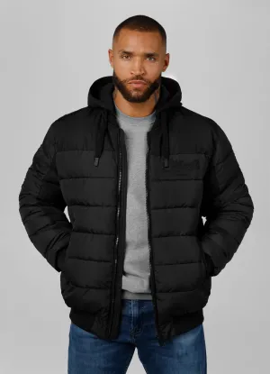 Hidden Hooded Jacket - Black Two-Tone