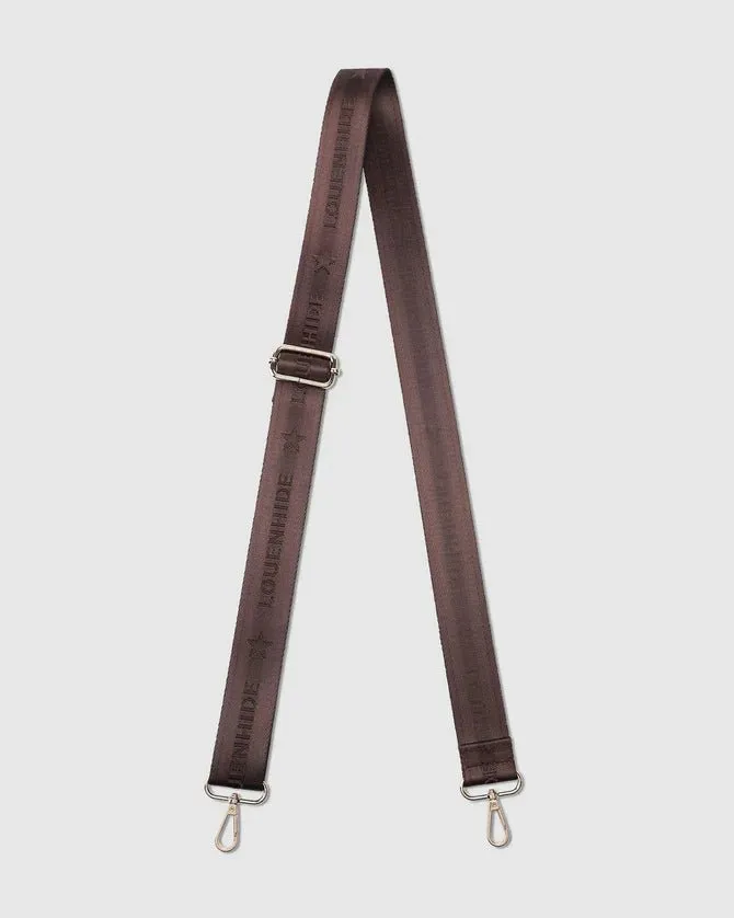 KASEY TEXTURED CROSSBODY BAG WITH LOGO STRAP COCOA