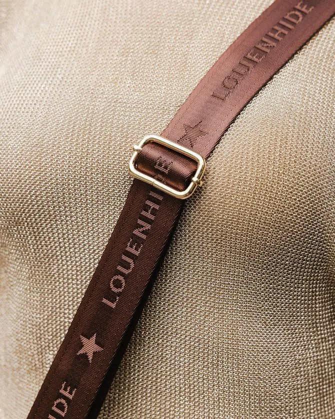 KASEY TEXTURED CROSSBODY BAG WITH LOGO STRAP COCOA