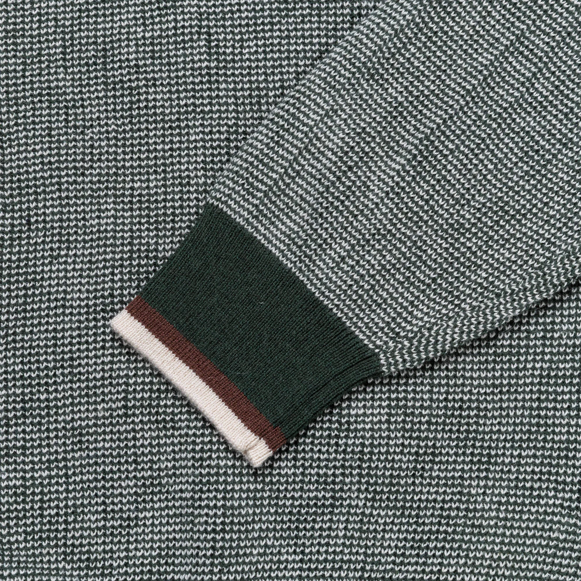 Knit Polo Collar Line - Green