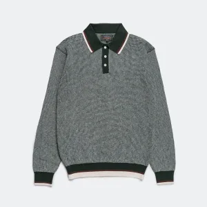 Knit Polo Collar Line - Green