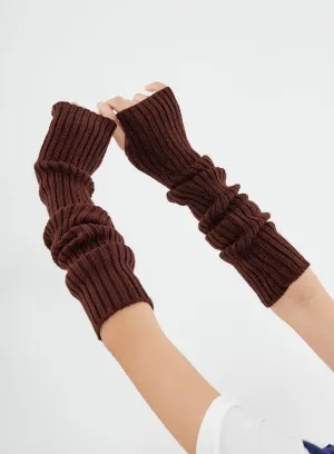 Long Warmer Knit Gloves BO04