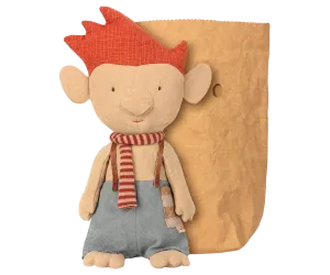 Maileg troll w red scarf