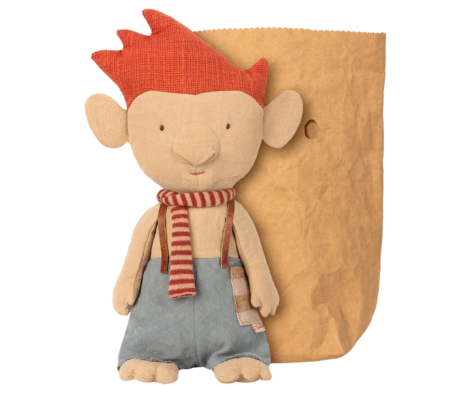 Maileg troll w red scarf