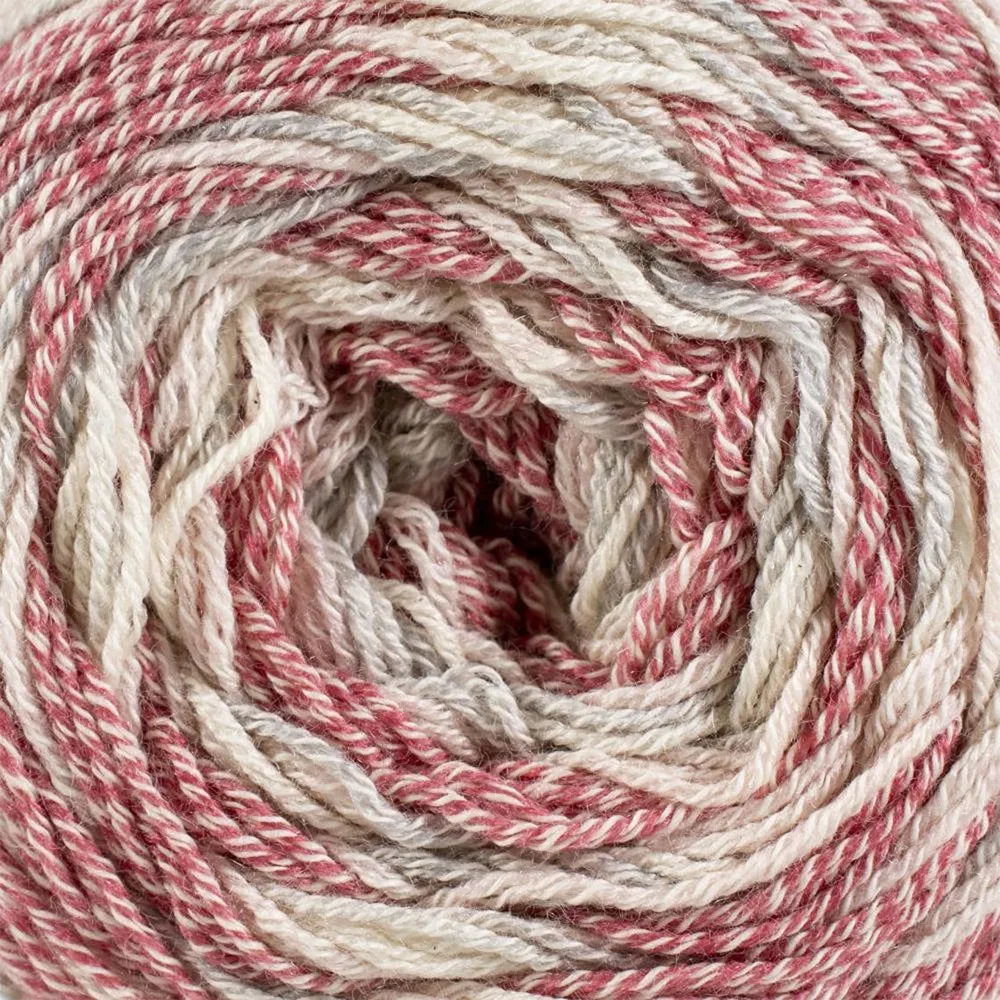 Mary Maxim Cotton Socks Yarn - Rosy 100g*