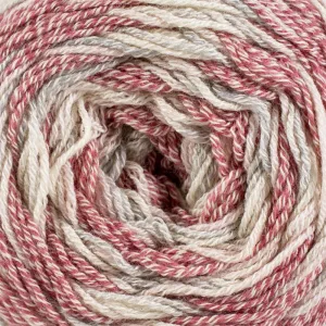 Mary Maxim Cotton Socks Yarn - Rosy 100g*