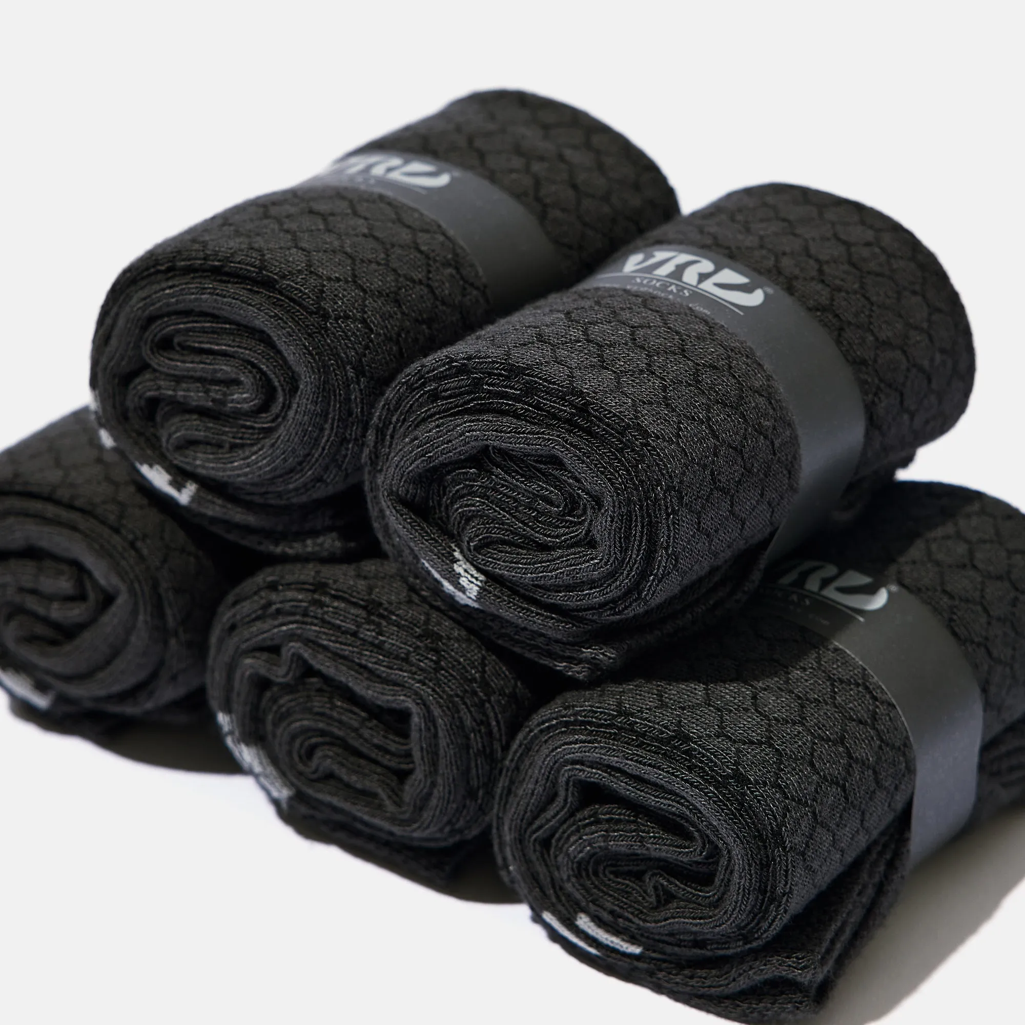 Men's Bamboo Dress Socks • All Honeycomb Design • Pack of 1/3/5 Pairs