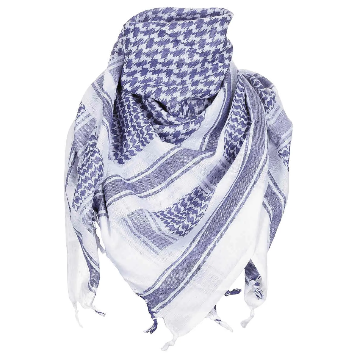 MFH Shemagh Head Scarf White / Blue