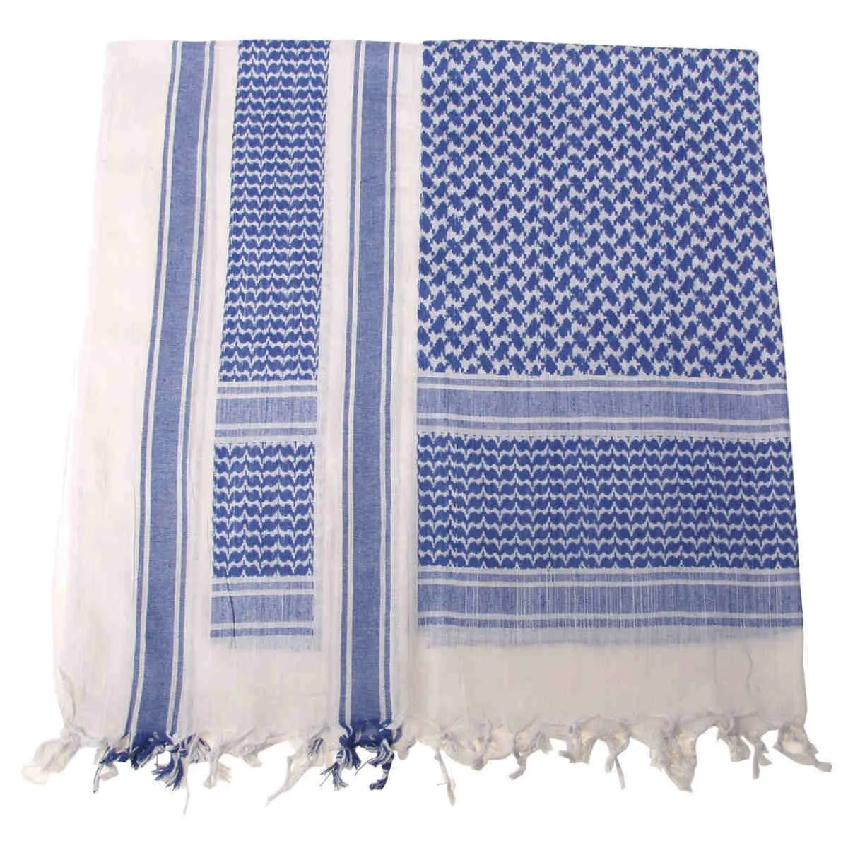 MFH Shemagh Head Scarf White / Blue
