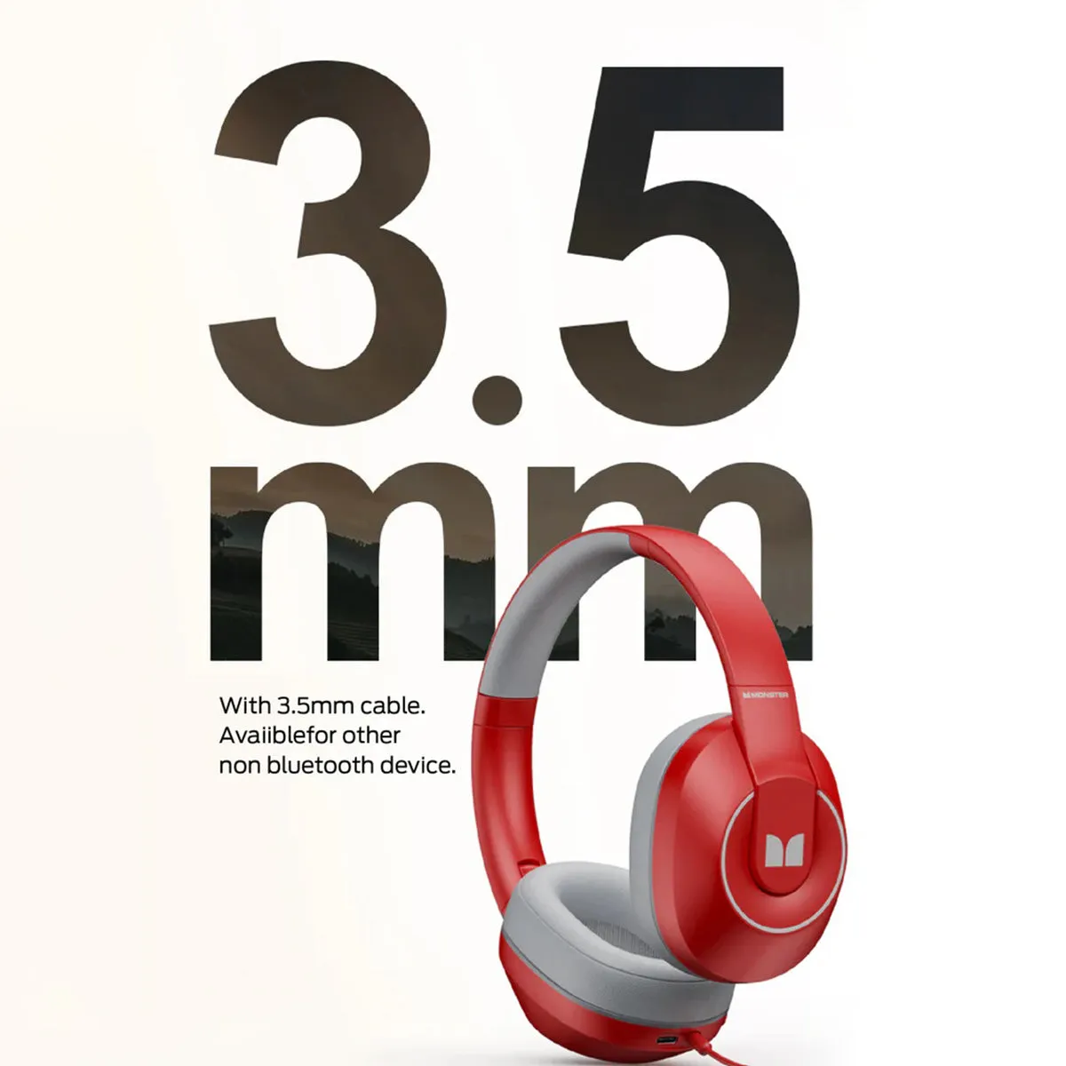 MONSTER XKH01 Bluetooth Wireless Headphones with Mic
