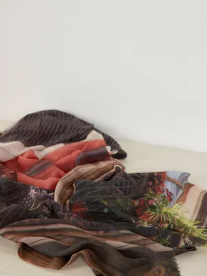 Palma Pink (oversized) Wool Scarf