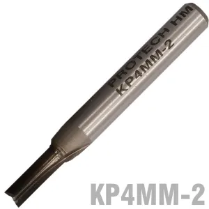 PRO-TECH STRAIGHTBIT 4MM 2 FLUTE SOLID CARB KP4MM-2