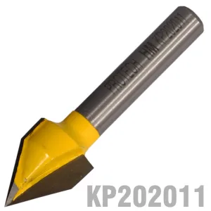 PRO-TECH V-GROOVE 1/2' X  5/8' 60 DEGREE 1/4' SHANK KP202011