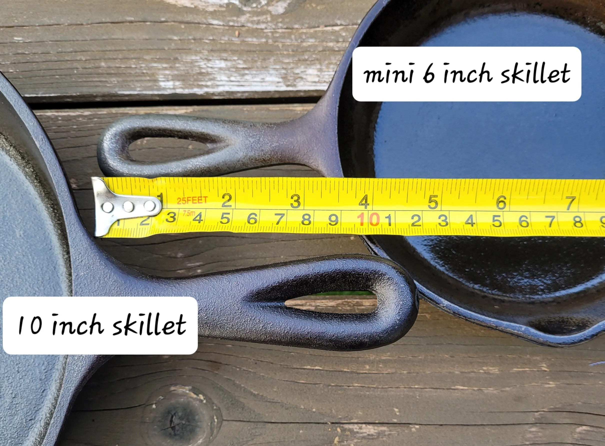 Quilted Handle Cover for Cast Iron Skillet, two sizes