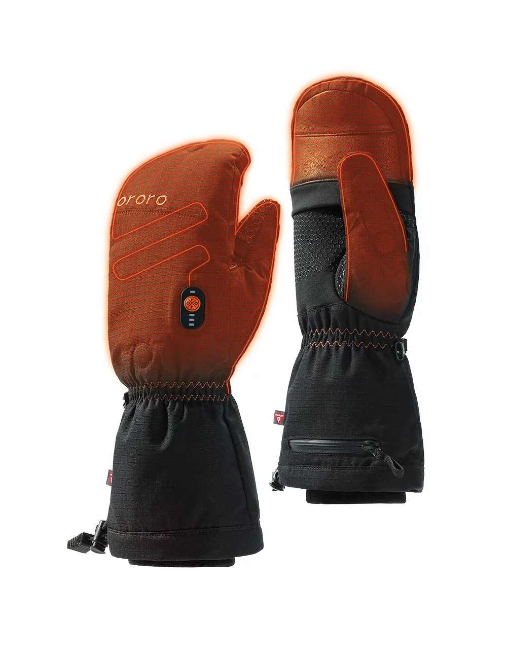 "Fargo" Unisex Heated Flip Top Mittens
