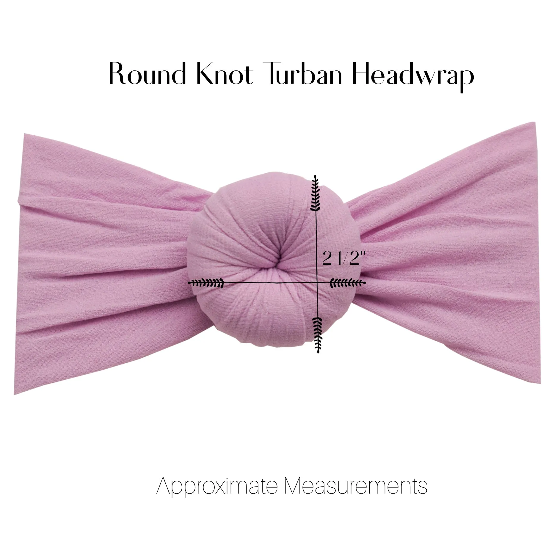 Round Knot Turban - Lavender