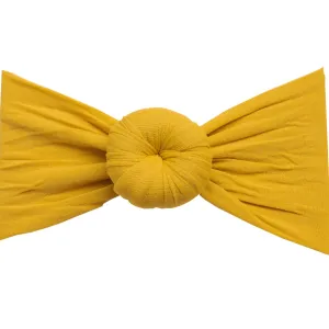 Round Knot Turban - Mustard