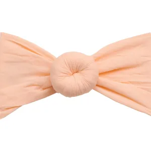 Round Knot Turban - Peach