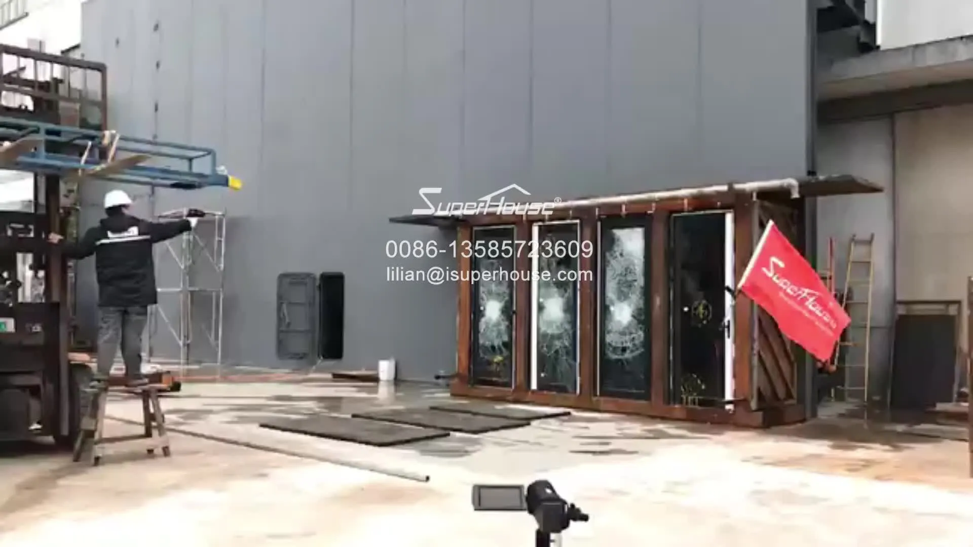 Superhouse Miami approved fixed triple insulated hurricane windows
