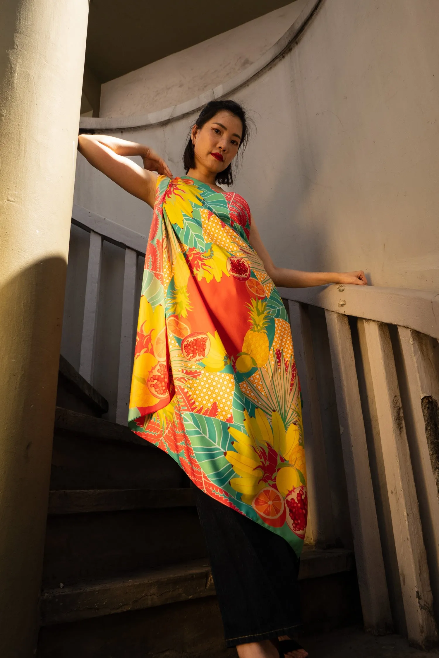 Tropical Tutti Frutti Re-Thread Scarf