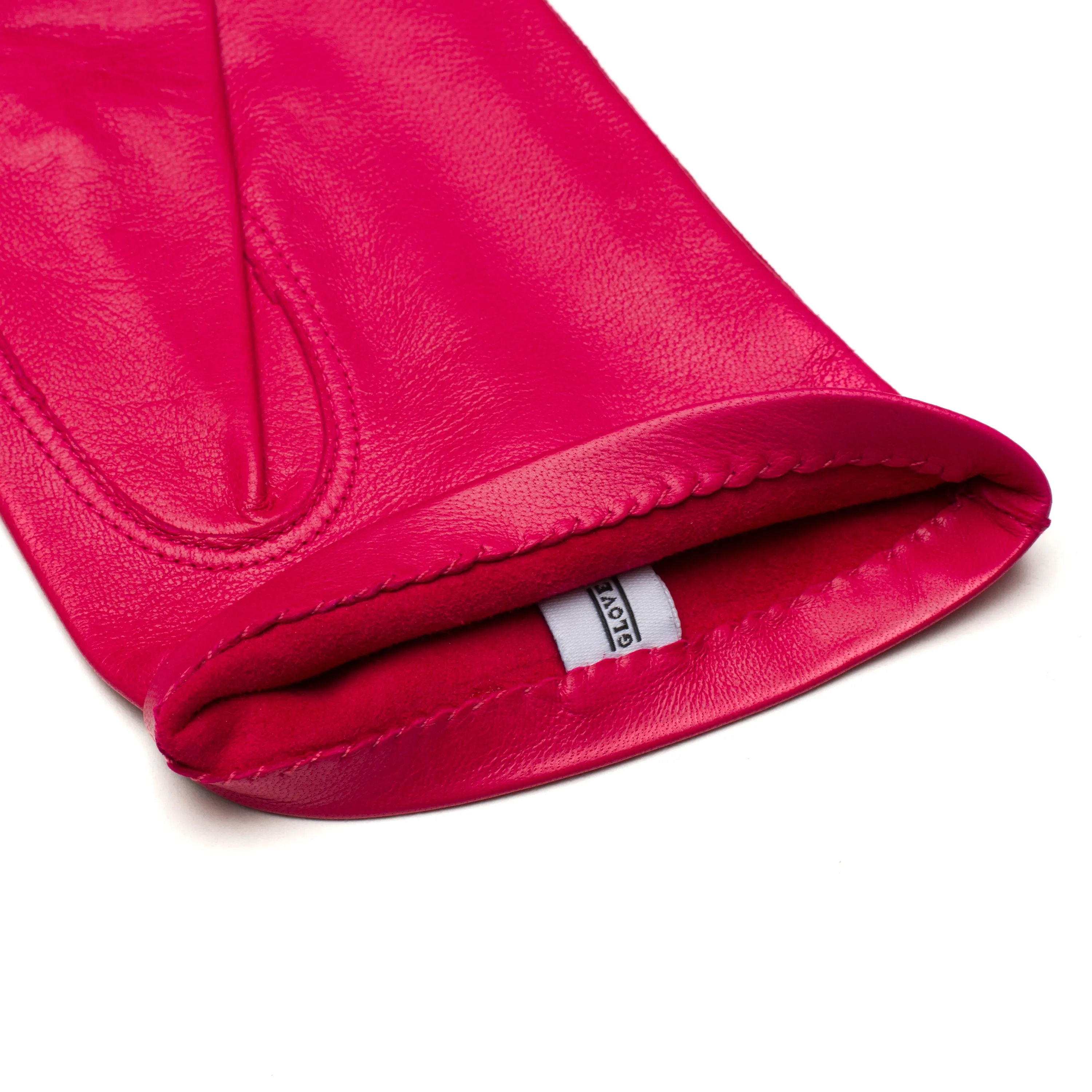 Vernazza Hot Pink Leather Gloves