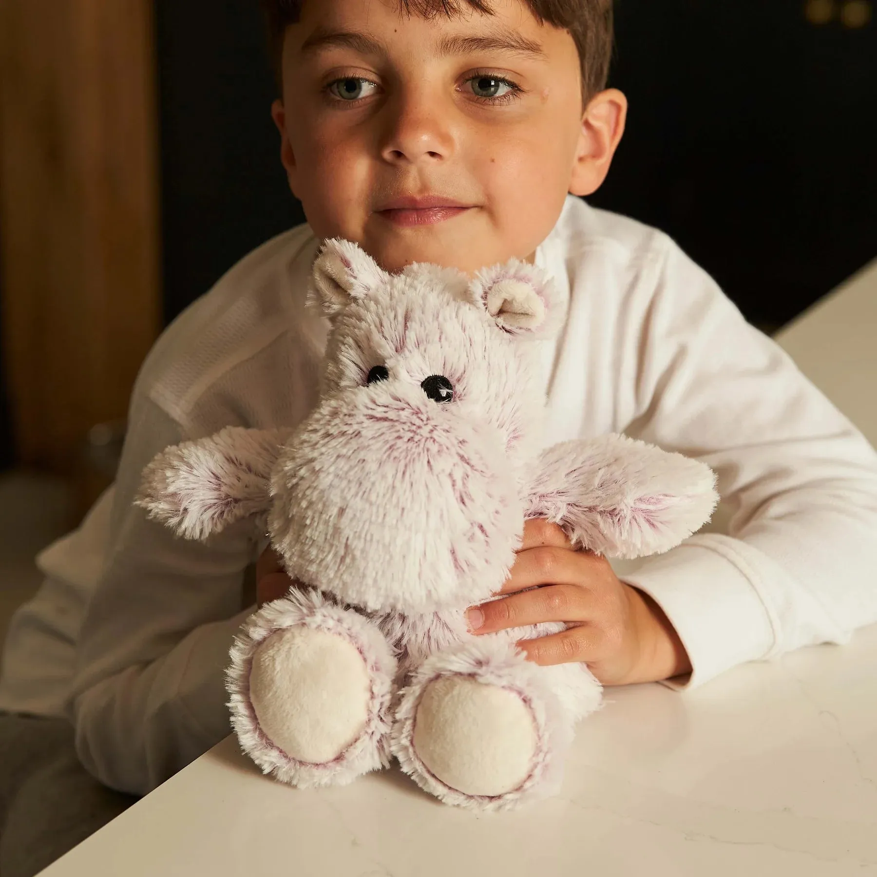 Warmies Junior Heatable - Marshmallow Hippo 14052
