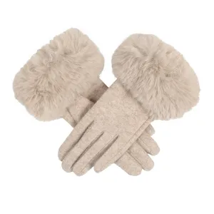 Women’s Gloves with Faux Fur Cuffs