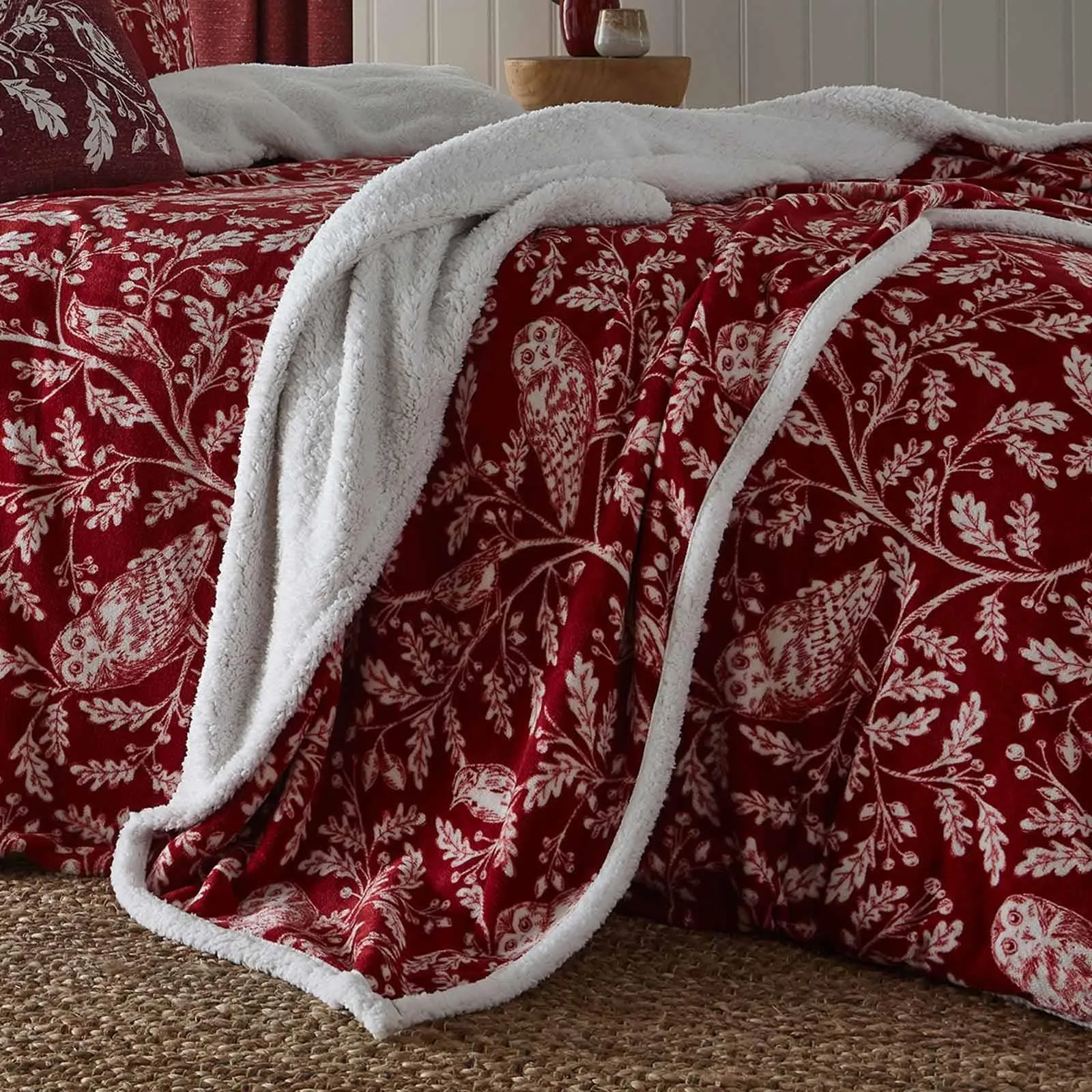 Woodland Owls Throw Blanket 150cm x 200cm